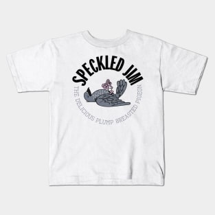 Speckled Jim the Plump Breasted Pigeon Kids T-Shirt